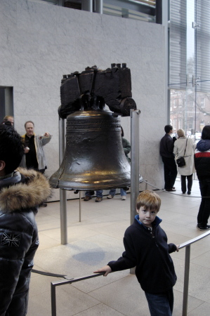 Brendan at the Liberty Bell