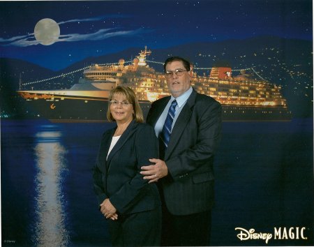 Ken and I aboard the Disney Magic