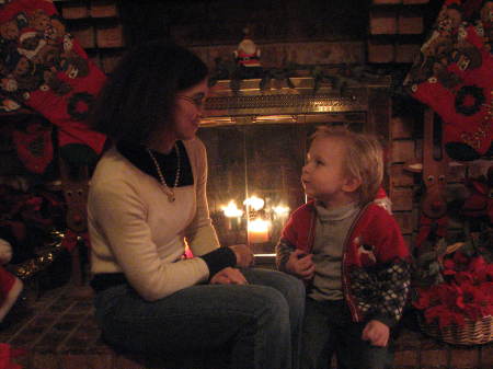 Mom and Son Christmas, 2008