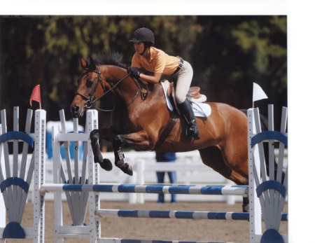 My daughter, Theresa, and her horse