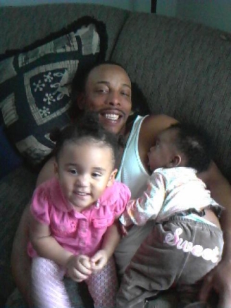 dad with girls