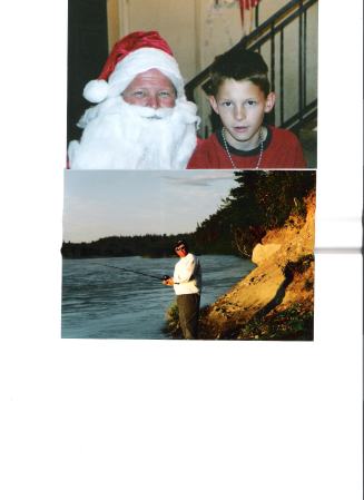 fishing  and santa