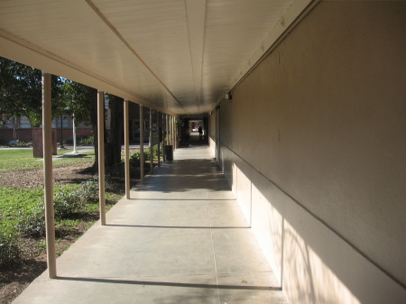 Hallway leading to the office