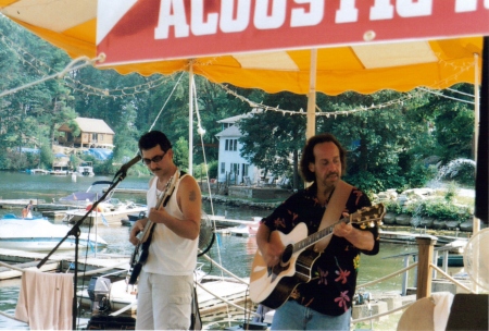Bernie and Dan Playing at Whaley Lake 08