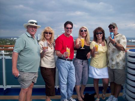Toasting to our cruise