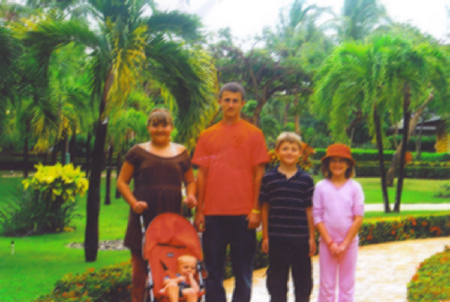 Our family in Punta Cana, Dominican Republic