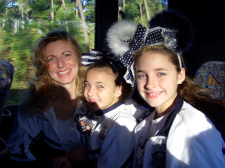 on the way to cheer in Disney