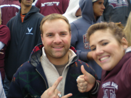 Amy and Josh at the A&M - Texas Game