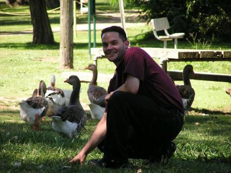 Me at Lodi Lake Visiting the Ducks