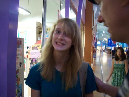 Kayla at the mall
