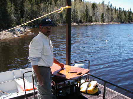 IN the middle  nowhere Northern Ontario fishin