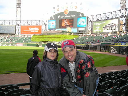 Dan with nephew Michael at White Sox game