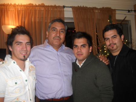 MY HUSBAND CARLOS AND MY 3 SONS