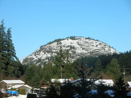 View of Mt. Finlayson from our house