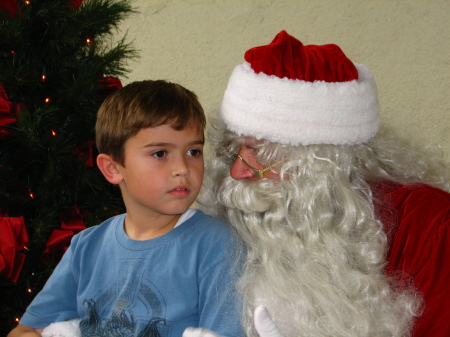 My baby and Santa