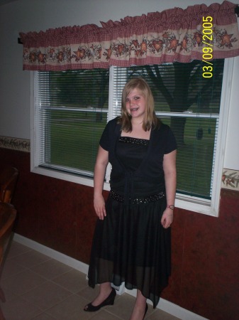 Kassi before 7th grade end of year dance