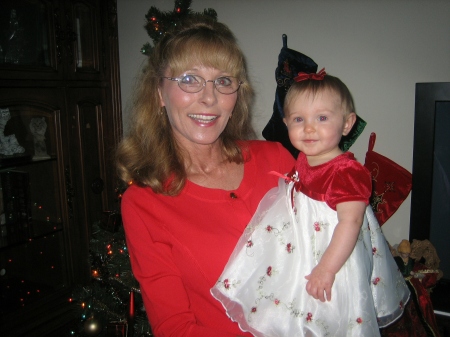 Me and my granddaughter Aubry Rosa xmas 2008