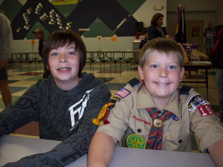 Jeremy and Matt at Scouts