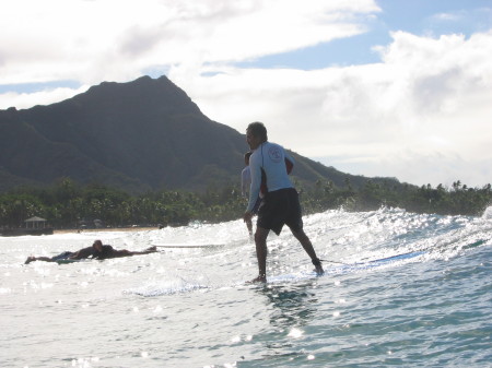 surfing in Hawaii