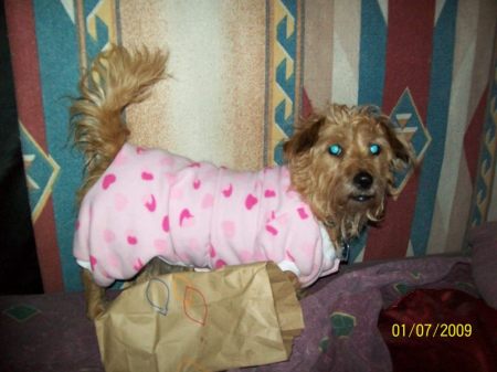 Buffy in her pajamas