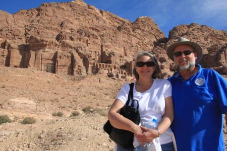 Donna & Steve in Petra, Jordan