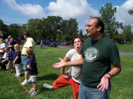 Tom at the church picnic