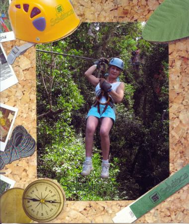 Ziplining in the Mexico jungle