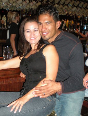 at the bar with my hubby