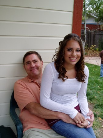 Katie and Dad before Homecoming