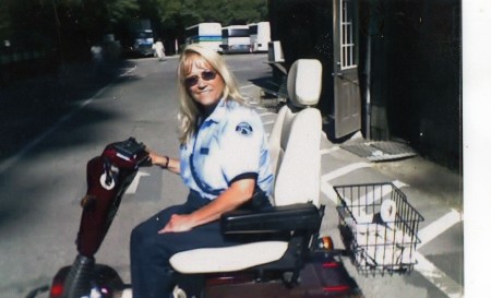 My sister at work in Yosemite