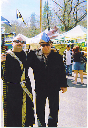 Justin and Randy at the Celtic Fair