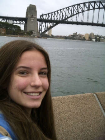 Meg and Sydney Harbor bridge