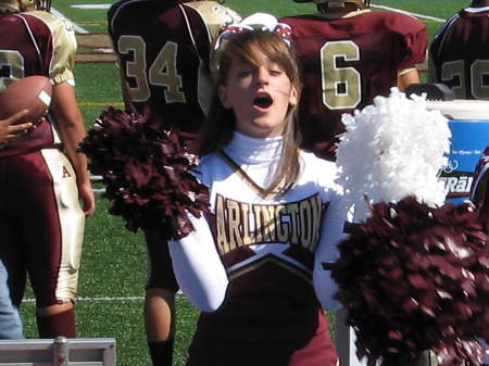 Tara on Varsity Cheer