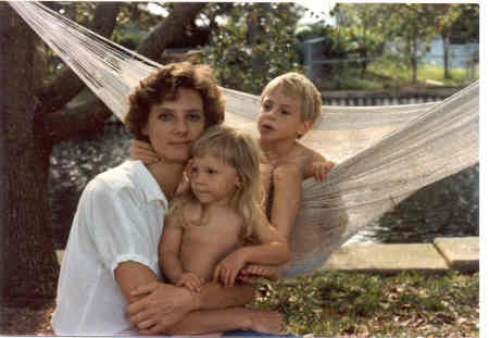 Gail and the Tanner girls, about 1986