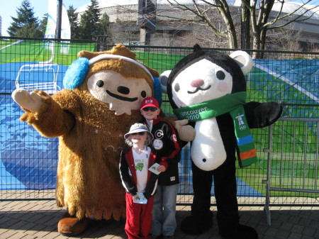 Jake and Jorja at the Vancouver Olympics 2010