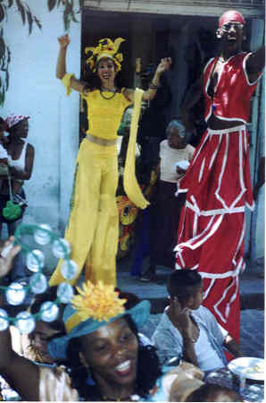 Havana Stilt Dancers II  2004