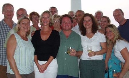 With friends at Figure Eight Island 2008