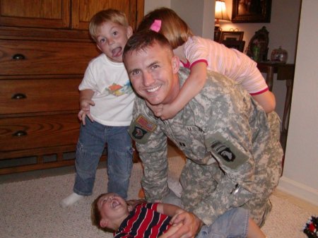 My soldier son and his family.