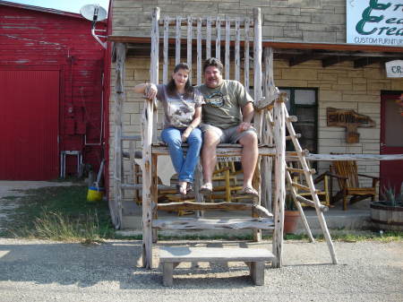 Paul and I in 'Bandara,Texas'