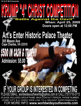 1ST ANNUAL WORLDWIDE KRUMP 4 CHRIST