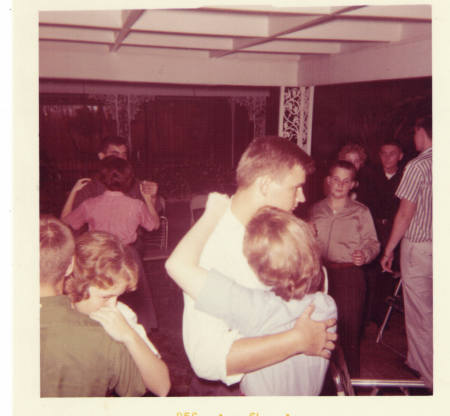 Andy Hillary dancing at party 1961