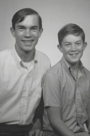 Me and my brother Paul (1954-2010) in 1967