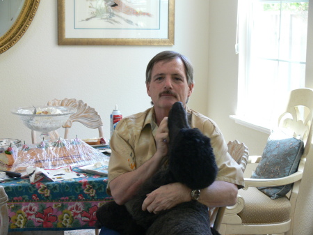 12/25/2008 Doug and his standard poodle "chip"
