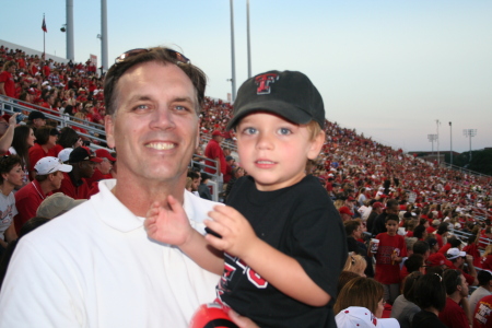 Jack and I at Texas Tech football game