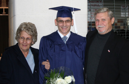 Me with Mom and Dad at Graduation