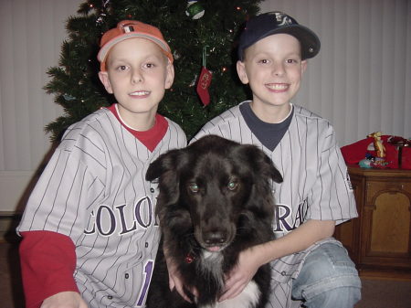 Codi, Kaleb, and their buddy Lucky