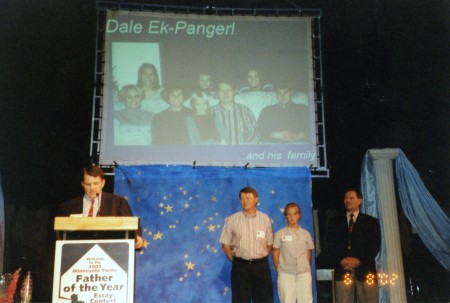 My husband 2002 "MN Father of the Year"