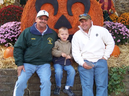 My Hubby Geo., Son Jeff & Grand. Zach