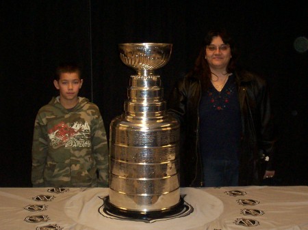 Brenda and Alex with Stanley Cup!!