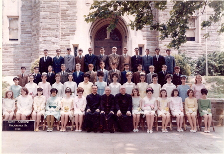 1/4 of St. Ambrose Eighth Grade 1968